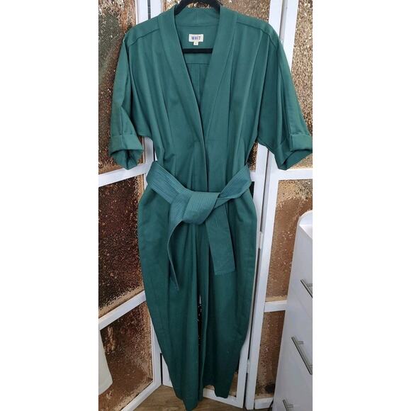 Whit Green Penny Jumpsuit Belt $450 Garmentory Structured Well Made - Picture 4 of 13